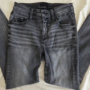 Buckle Black Women's High-Rise Grey Stretch Jeans